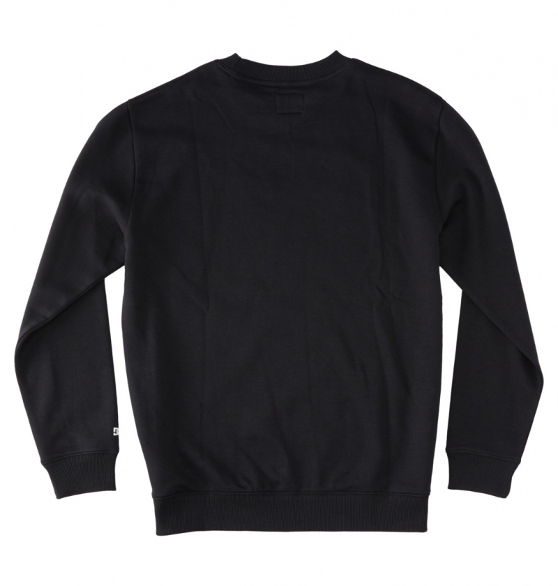 Black DC Shoes Baseline - Sweatshirt | 740KLSXAN