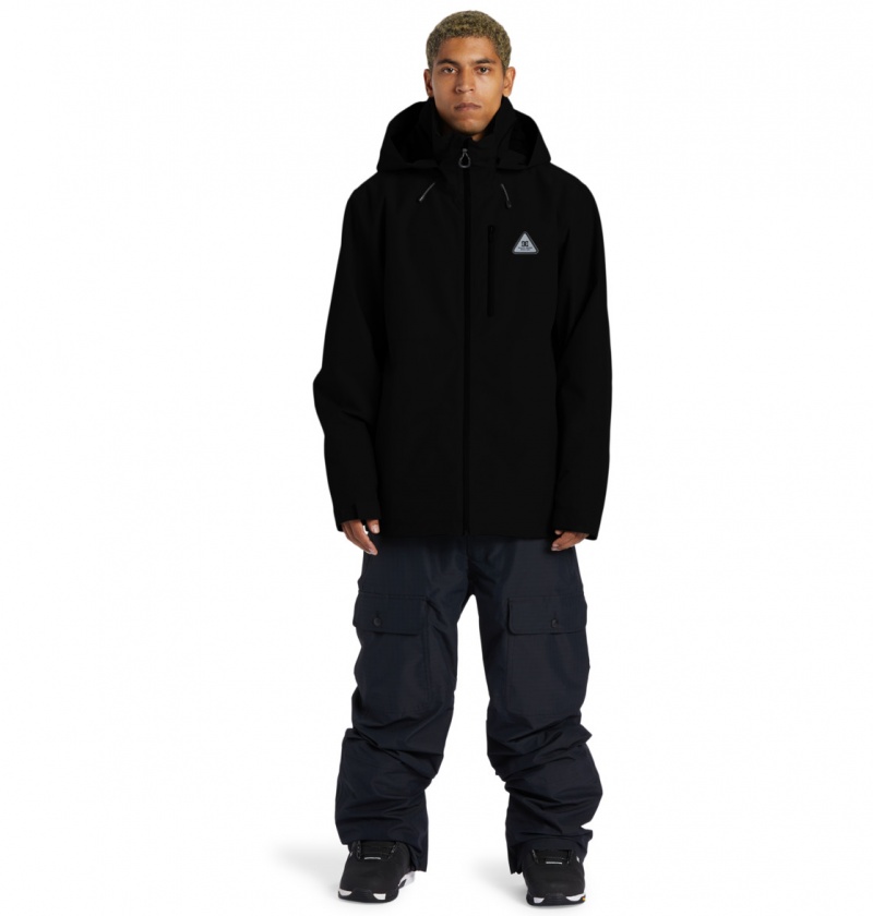 Black DC Shoes Basis 30K - Technical Snow Jacket | 718UTFNJE