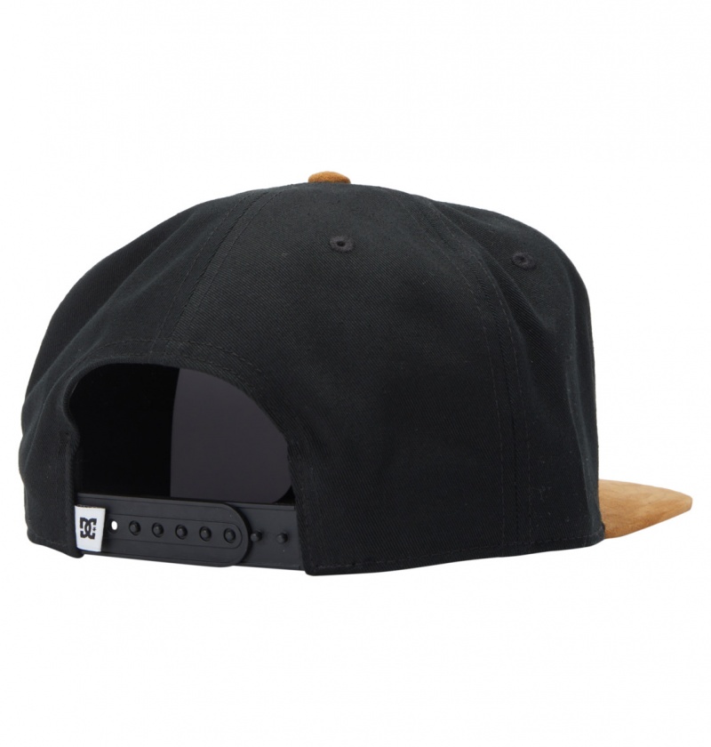 Black DC Shoes Brackers - Snapback Cap | 578IJMULB