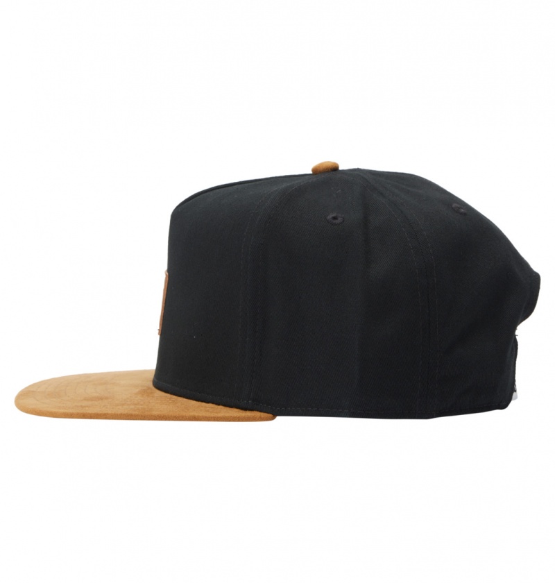 Black DC Shoes Brackers - Snapback Cap | 578IJMULB