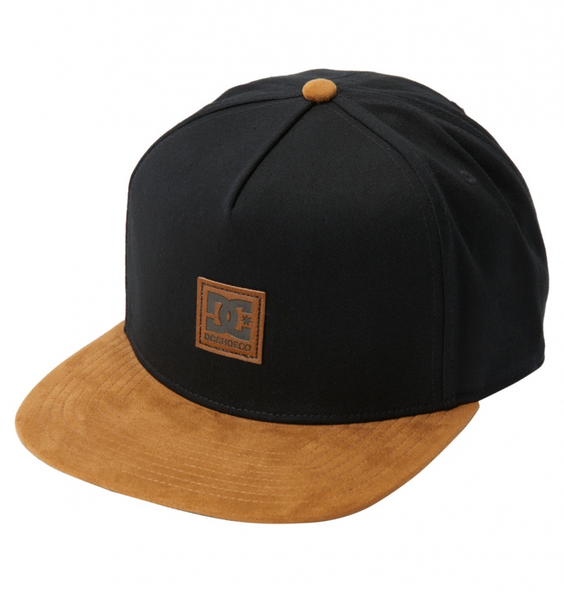 Black DC Shoes Brackers - Snapback Cap | 578IJMULB