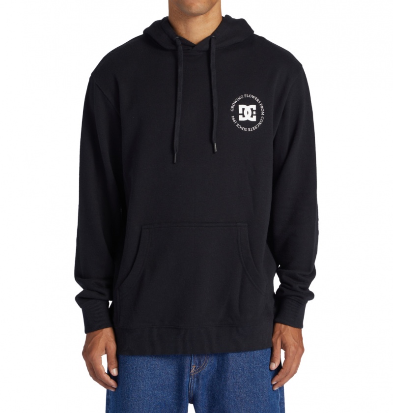 Black DC Shoes Concrete - Hoodie | 503GZYPNH