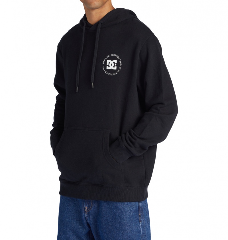 Black DC Shoes Concrete - Hoodie | 503GZYPNH