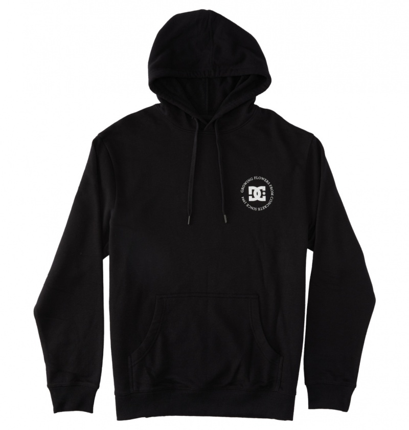 Black DC Shoes Concrete - Hoodie | 503GZYPNH