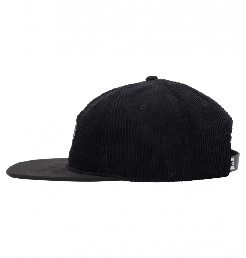 Black DC Shoes Cypher - Strapback Cap | 648WMUSDT