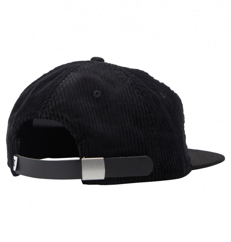 Black DC Shoes Cypher - Strapback Cap | 648WMUSDT