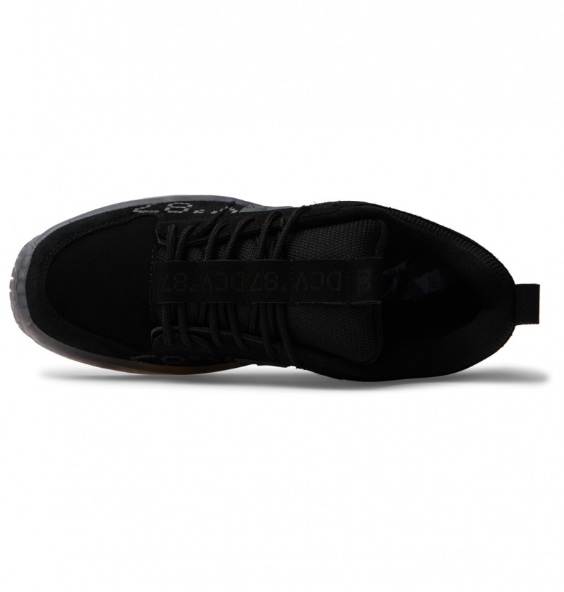 Black DC Shoes DCV87 Lynx - Leather Shoes | 012UMFZQN