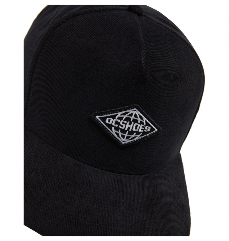 Black DC Shoes DC Expo - Snapback Cap | 532SILWKH