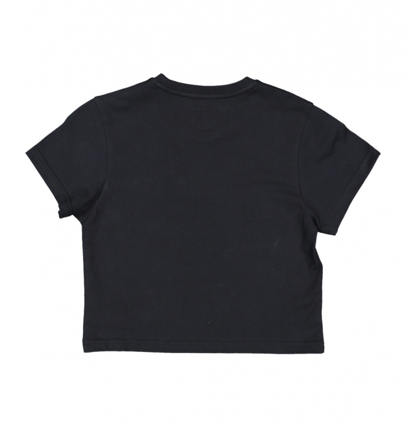 Black DC Shoes DC Star - Cropped T-Shirt | 846OBSLFE