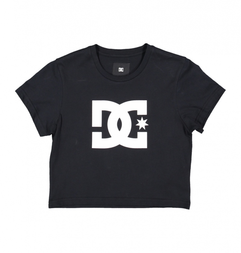 Black DC Shoes DC Star - Cropped T-Shirt | 846OBSLFE