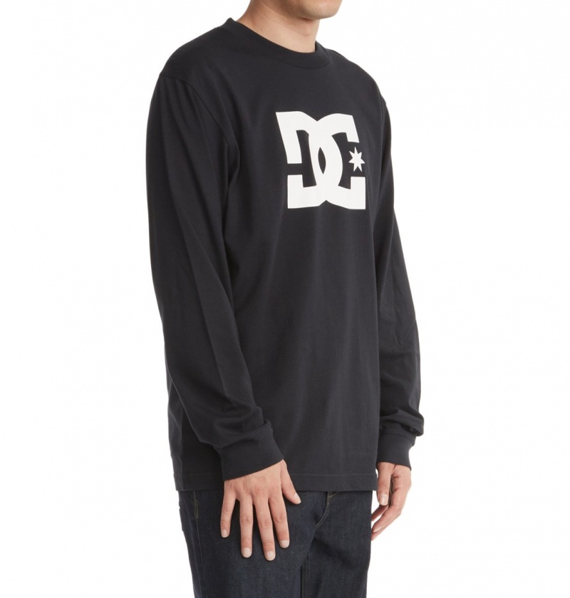 Black DC Shoes DC Star - Long Sleeve T-Shirt | 075NYSTQW