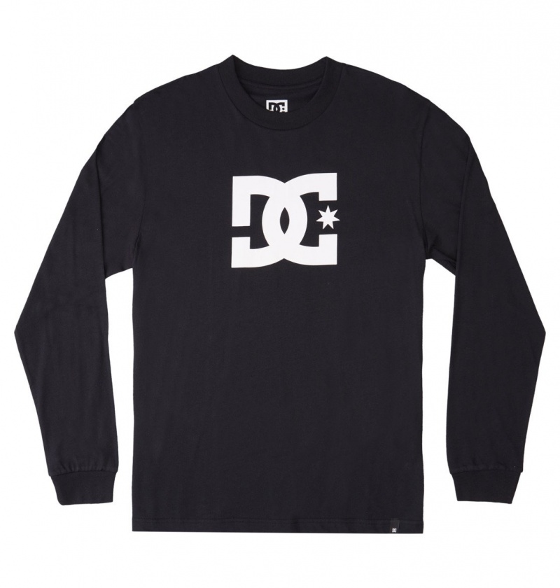 Black DC Shoes DC Star - Long Sleeve T-Shirt | 075NYSTQW