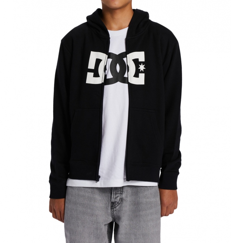 Black DC Shoes DC Star - Zip-Up Hoodie 10-16 | 067OLWGDP