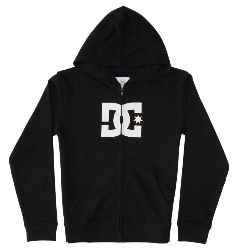 Black DC Shoes DC Star - Zip-Up Hoodie 10-16 | 067OLWGDP