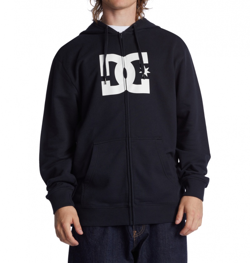 Black DC Shoes DC Star - Zip-Up Hoodie | 294VAZPNJ