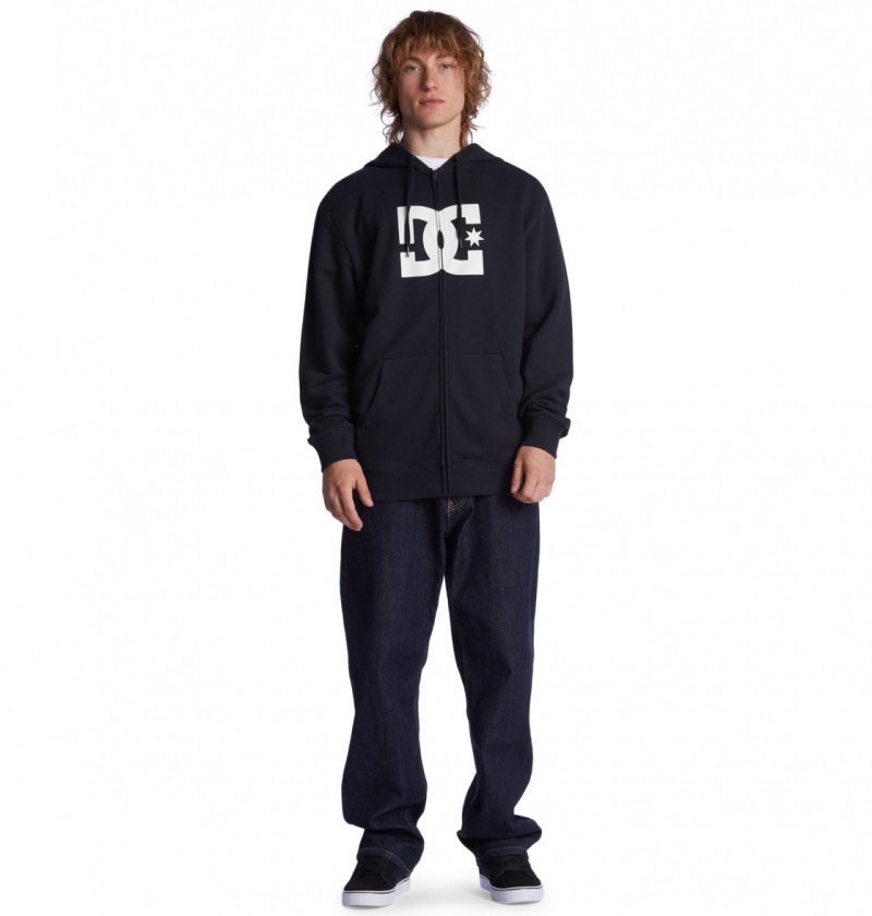 Black DC Shoes DC Star - Zip-Up Hoodie | 294VAZPNJ