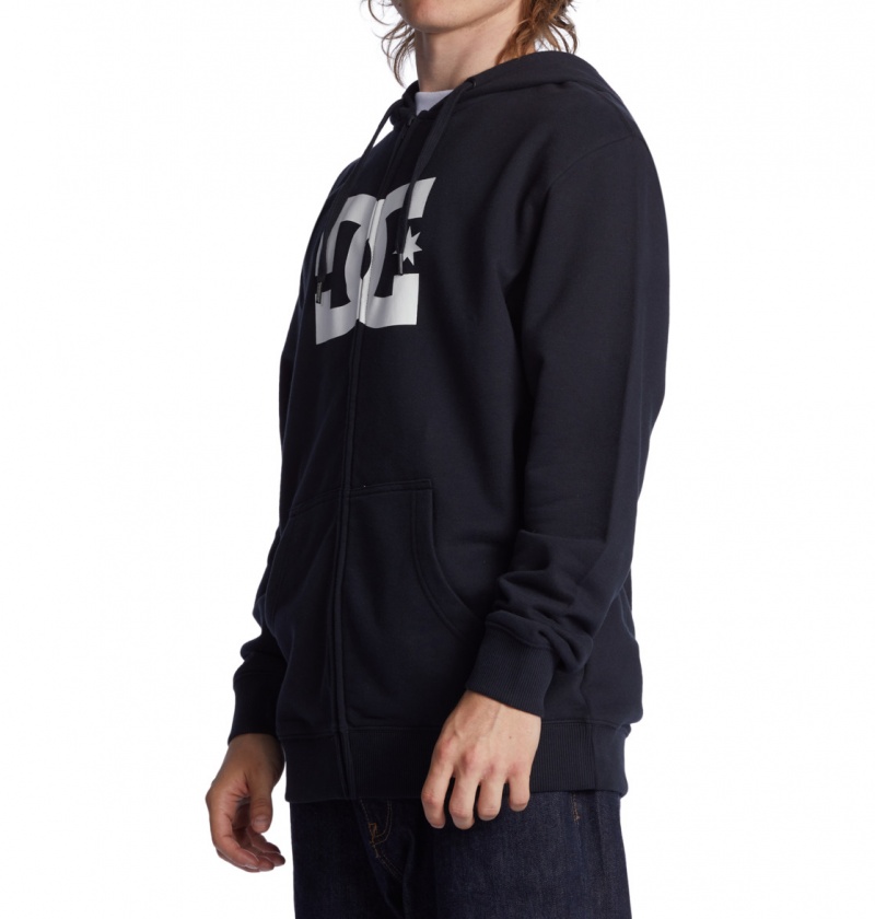 Black DC Shoes DC Star - Zip-Up Hoodie | 294VAZPNJ