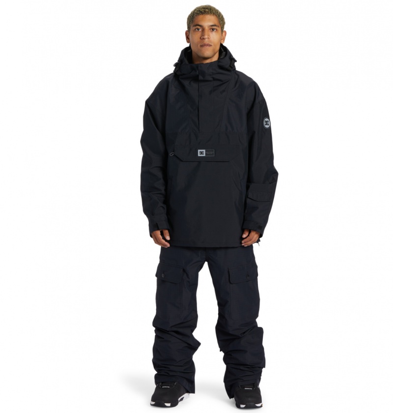 Black DC Shoes Dc-43 - Technical Anorak Snow Jacket | 596LACPUX