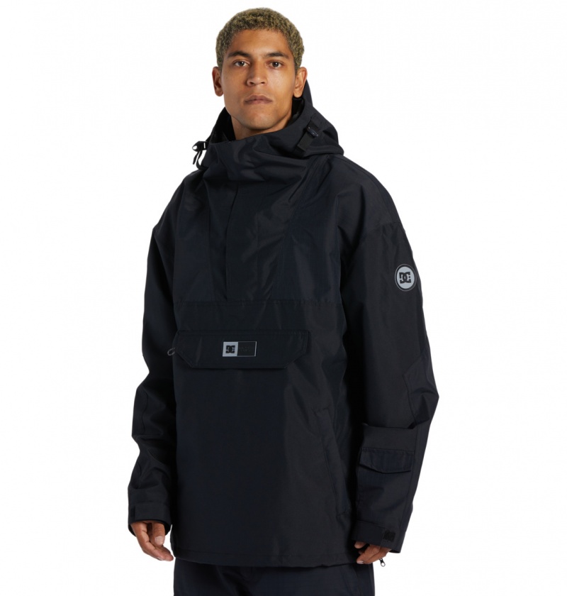 Black DC Shoes Dc-43 - Technical Anorak Snow Jacket | 596LACPUX