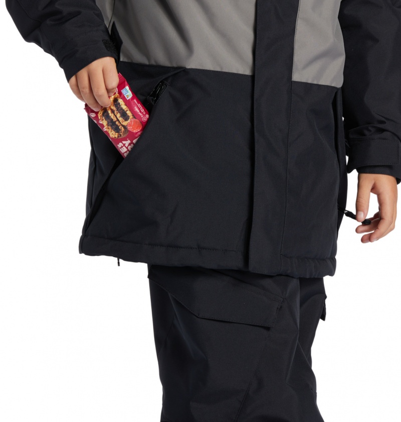 Black DC Shoes Defy - Technical Snow Jacket 8-16 | 687XGHEIU