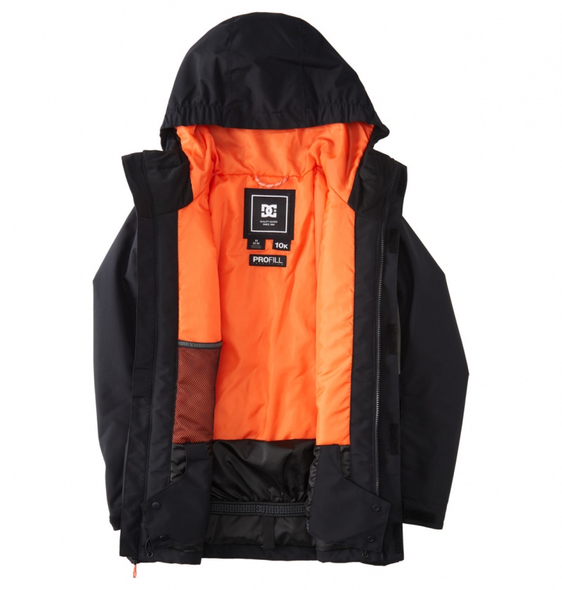 Black DC Shoes Defy - Technical Snow Jacket 8-16 | 687XGHEIU