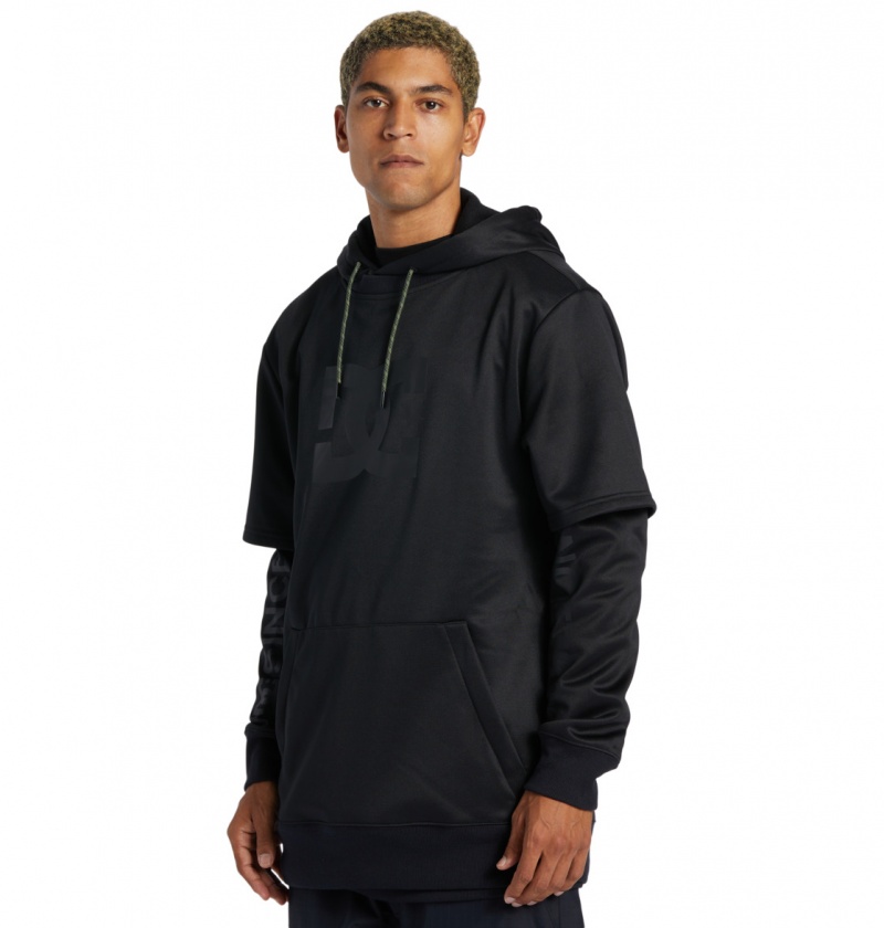 Black DC Shoes Dryden - Technical Hoodie | 367ZOYSAG