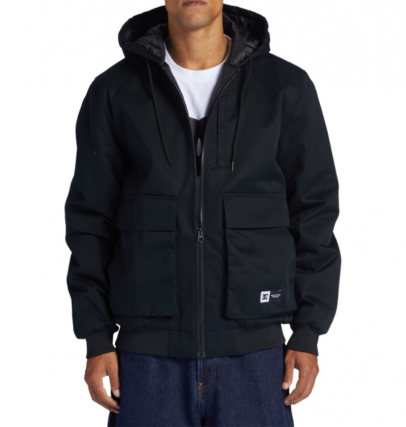 Black DC Shoes Escalate Padded - Workwear Jacket | 916FIWBYV