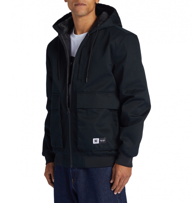 Black DC Shoes Escalate Padded - Workwear Jacket | 916FIWBYV