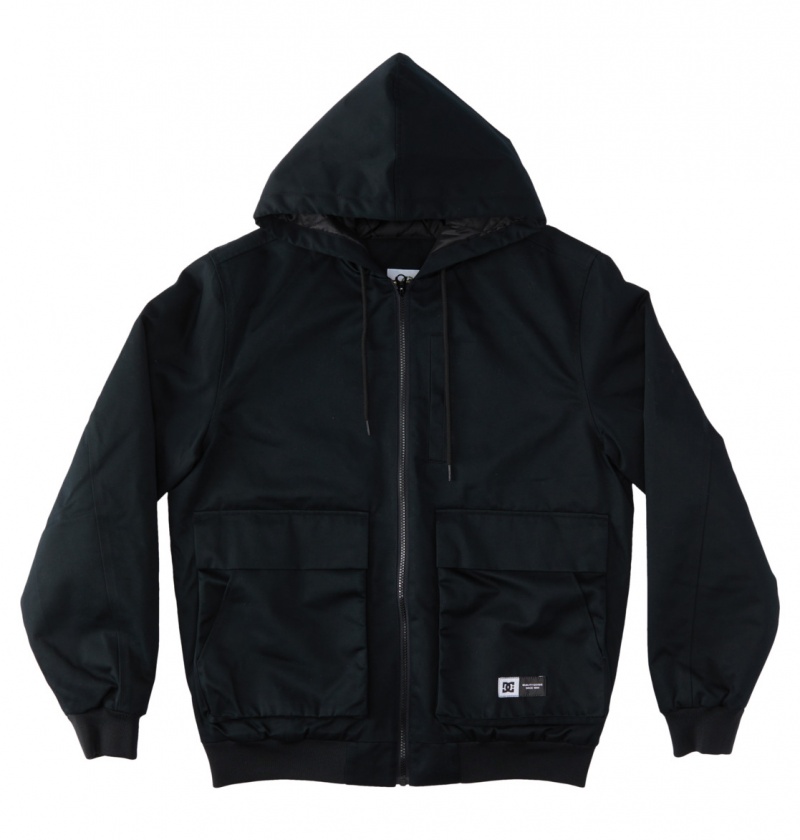 Black DC Shoes Escalate Padded - Workwear Jacket | 916FIWBYV