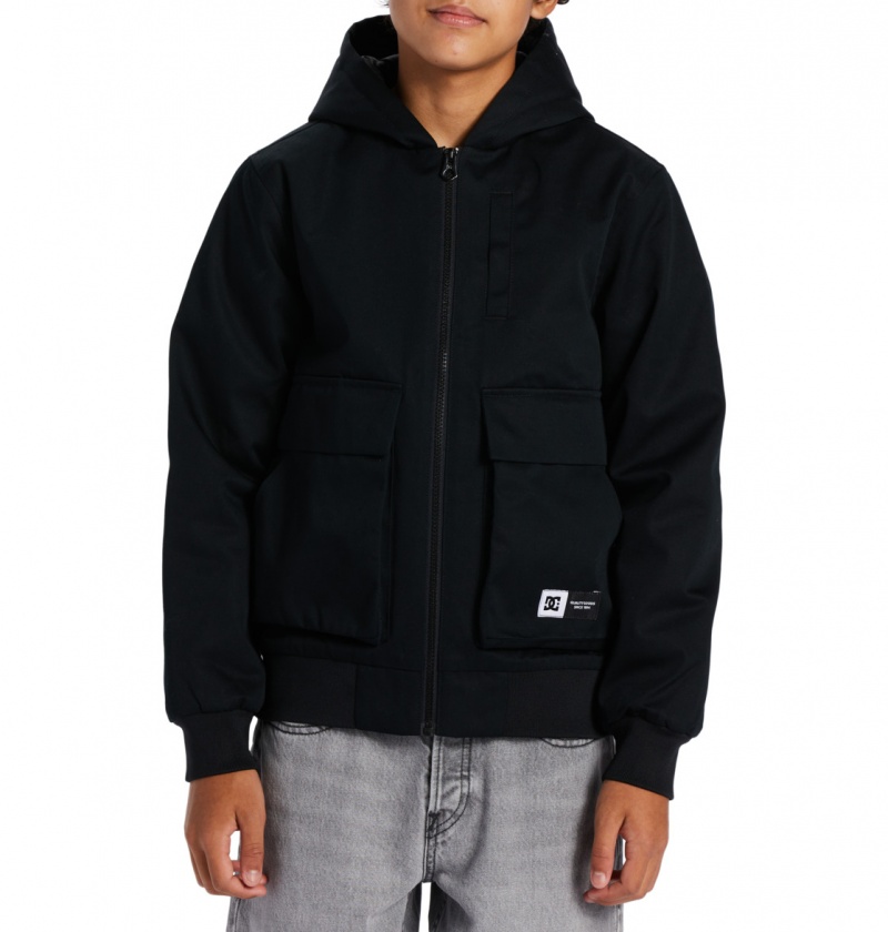 Black DC Shoes Escalate Padded - Workwear Jacket 10-16 | 468ZFPQBS