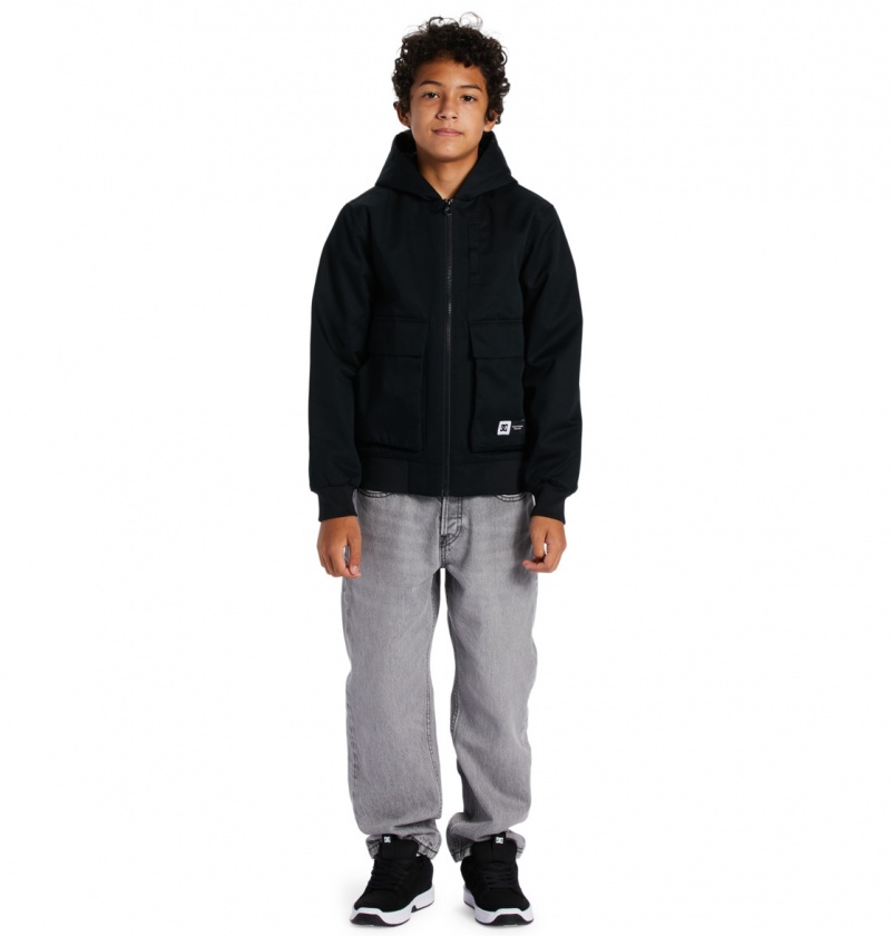 Black DC Shoes Escalate Padded - Workwear Jacket 10-16 | 468ZFPQBS