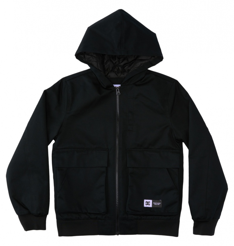 Black DC Shoes Escalate Padded - Workwear Jacket 10-16 | 468ZFPQBS