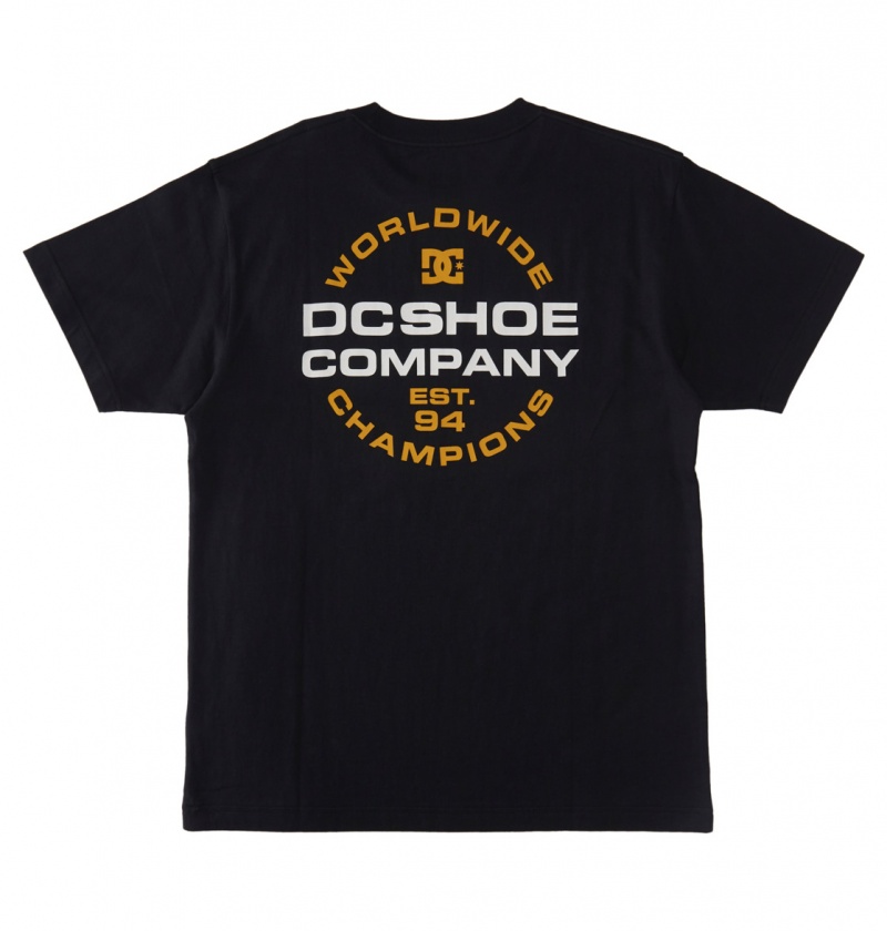 Black DC Shoes Eurostep - T-Shirt | 062BDAUCO