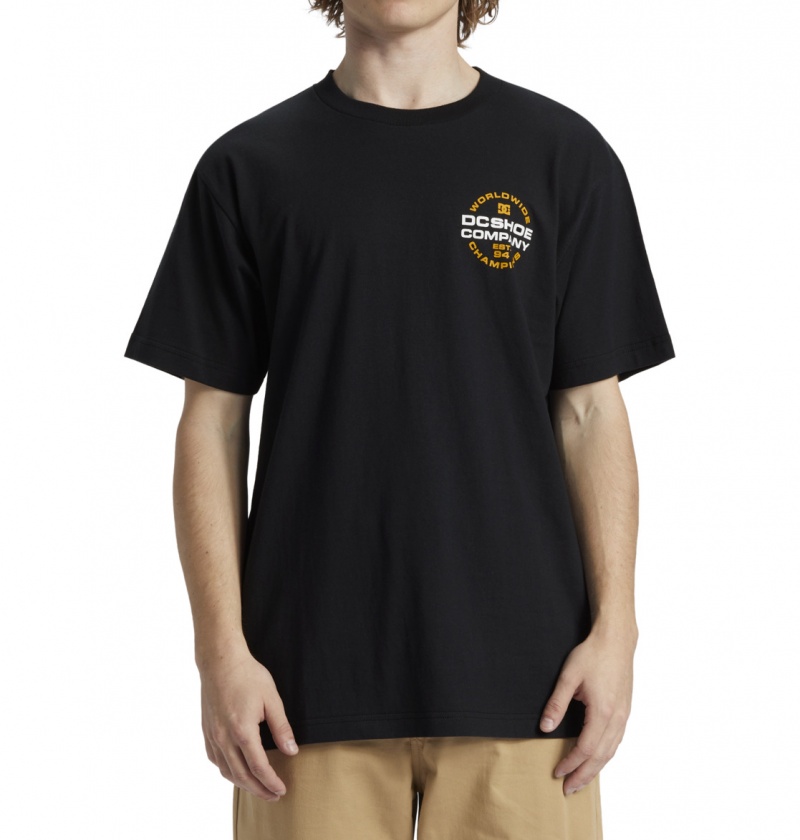 Black DC Shoes Eurostep - T-Shirt | 062BDAUCO