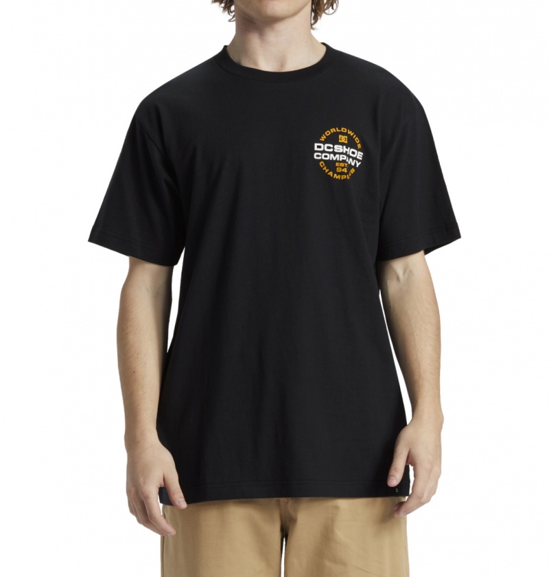 Black DC Shoes Eurostep - T-Shirt | 062BDAUCO