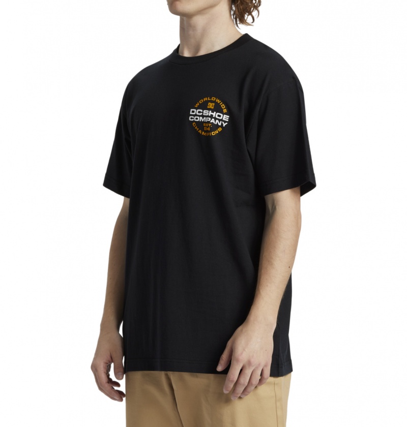 Black DC Shoes Eurostep - T-Shirt | 062BDAUCO