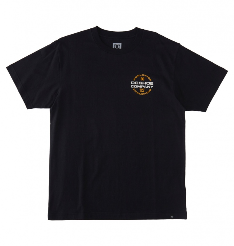 Black DC Shoes Eurostep - T-Shirt | 062BDAUCO