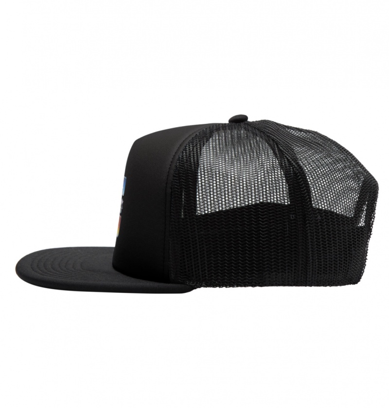 Black DC Shoes Gas Station - Trucker Cap | 948PGLFEQ