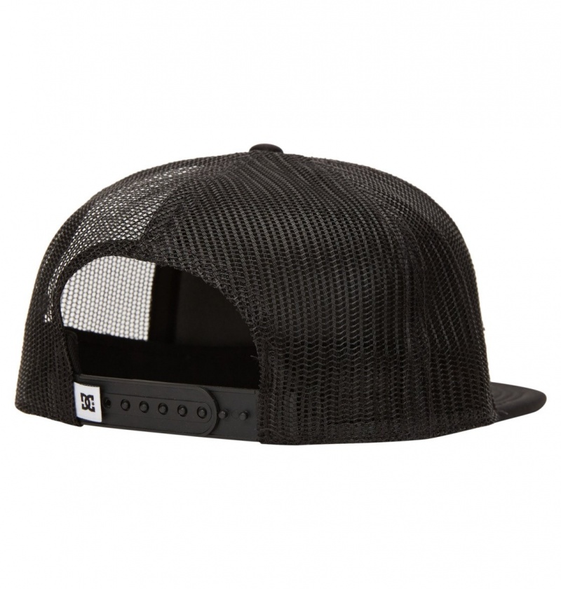 Black DC Shoes Gas Station - Trucker Cap | 928XTGZEC