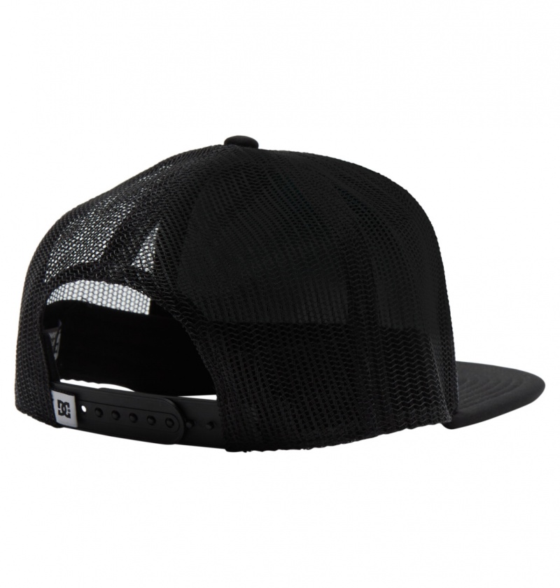 Black DC Shoes Gas Station - Trucker Cap | 712XZYSKN