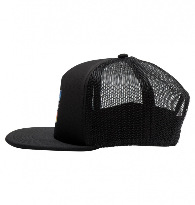 Black DC Shoes Gas Station - Trucker Cap | 712XZYSKN