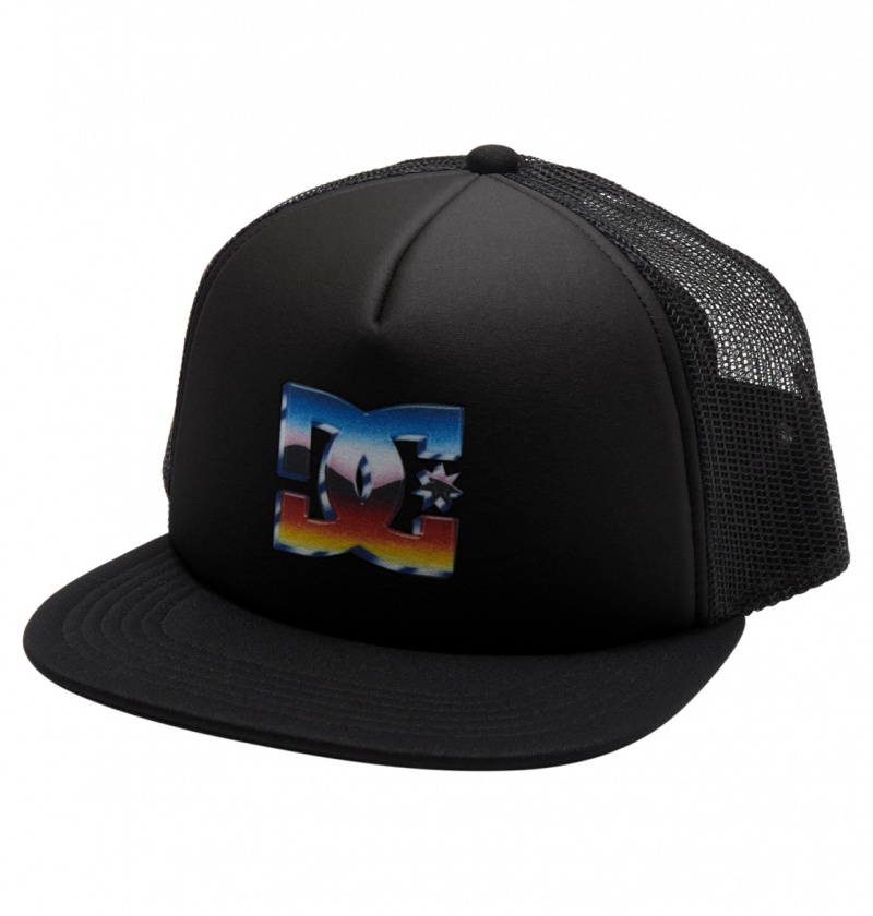 Black DC Shoes Gas Station - Trucker Cap | 712XZYSKN