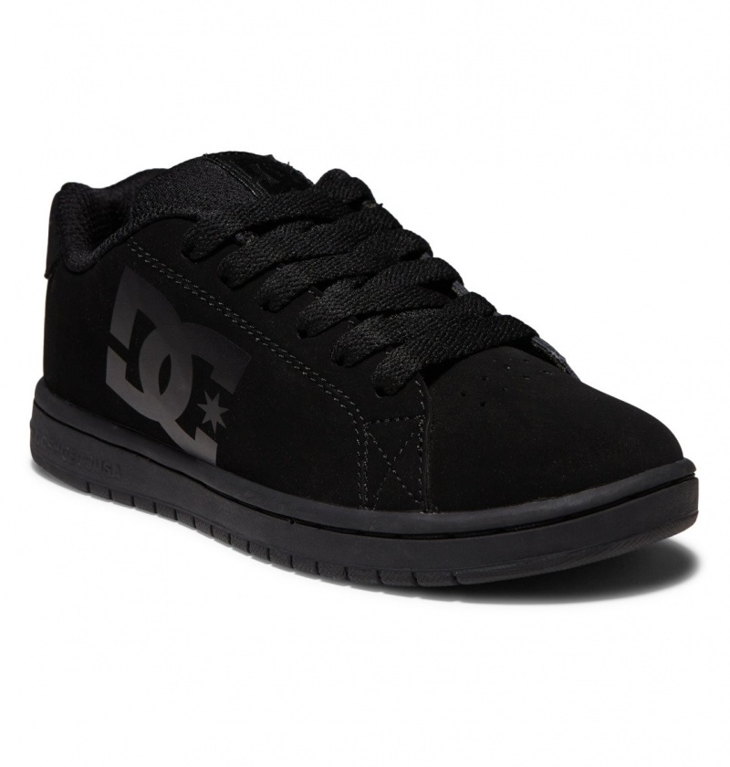 Black DC Shoes Gaveler - Leather Shoes | 784GOTIQM