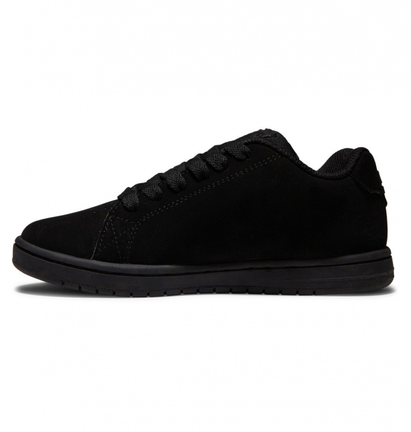 Black DC Shoes Gaveler - Leather Shoes | 784GOTIQM