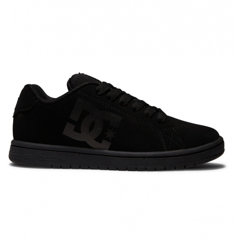 Black DC Shoes Gaveler - Leather Shoes | 784GOTIQM