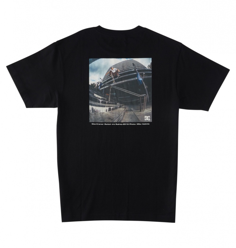 Black DC Shoes Heikkila Sw 360 Flip - T-Shirt | 418QIRHEF