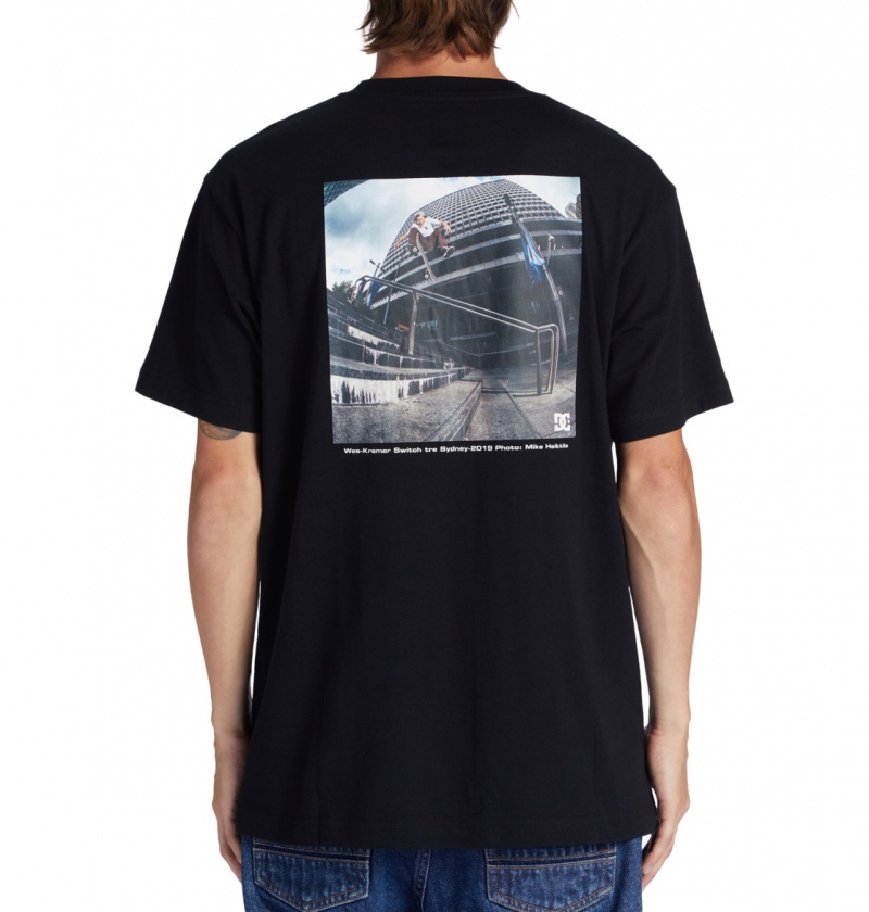 Black DC Shoes Heikkila Sw 360 Flip - T-Shirt | 418QIRHEF