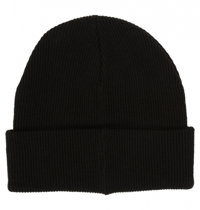 Black DC Shoes Label - Beanie | 012MVFQKZ