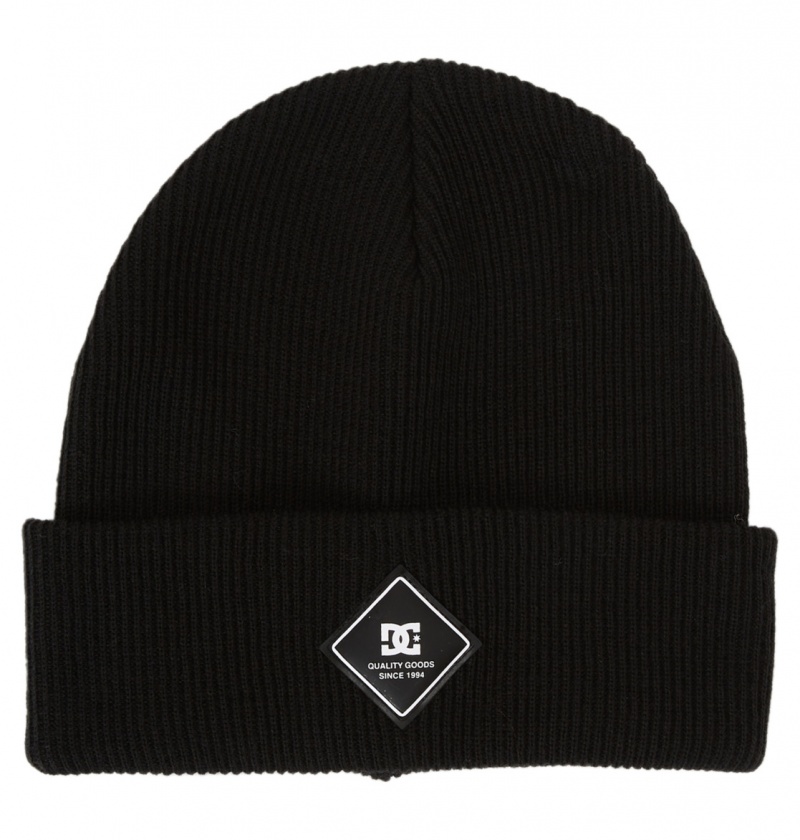 Black DC Shoes Label - Beanie | 012MVFQKZ