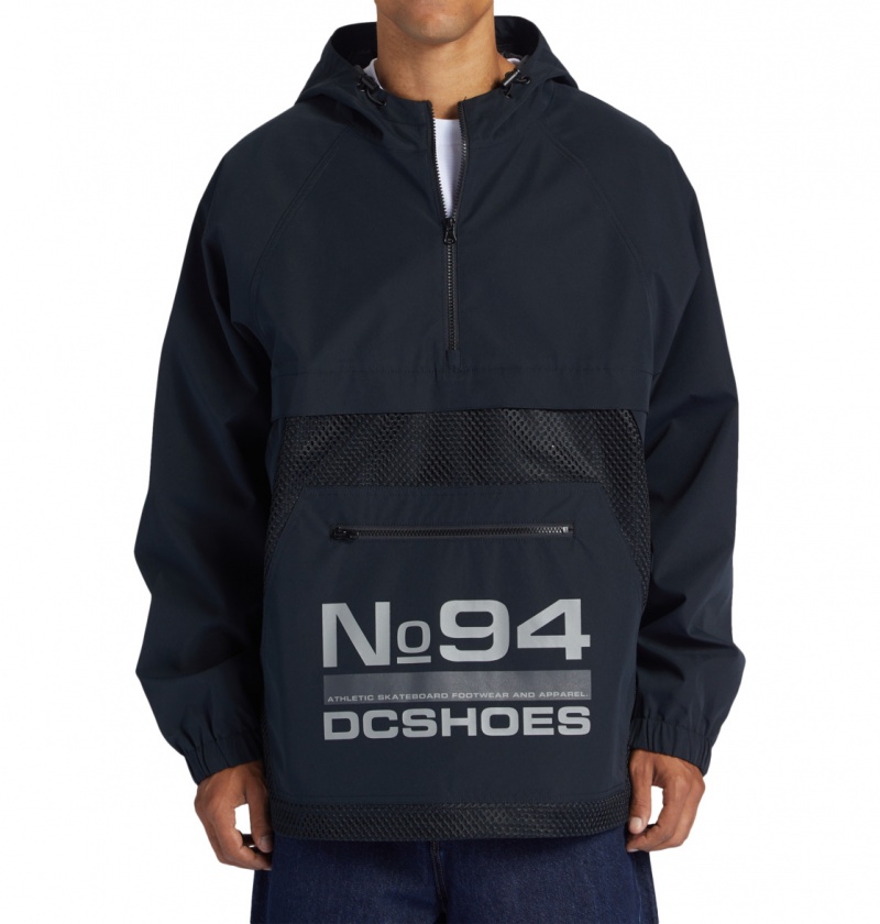 Black DC Shoes Lofi - Hooded Anorak | 495XOIHKU